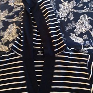 AKSport navy/white hooded pullover XL